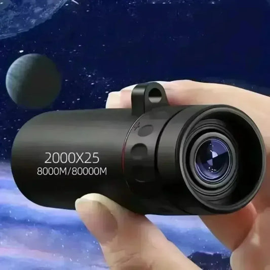 2026 2000X25 HD Monocular Telescope, Compact Portable for Travel, Hiking, Fishing, Camping, Stargazing, Concerts & Bird Watching