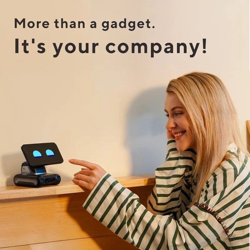 Space Black – AI Desktop Companion with ChatGPT Voice Interaction, Memory, Personality, Gesture & Face Recognition, E