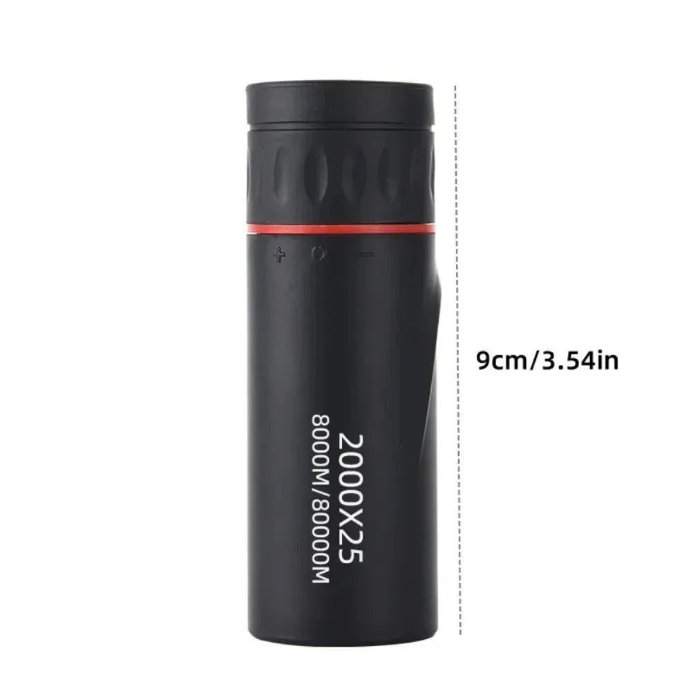 2026 2000X25 HD Monocular Telescope, Compact Portable for Travel, Hiking, Fishing, Camping, Stargazing, Concerts & Bird Watching