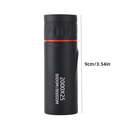 2026 2000X25 HD Monocular Telescope, Compact Portable for Travel, Hiking, Fishing, Camping, Stargazing, Concerts & Bird Watching